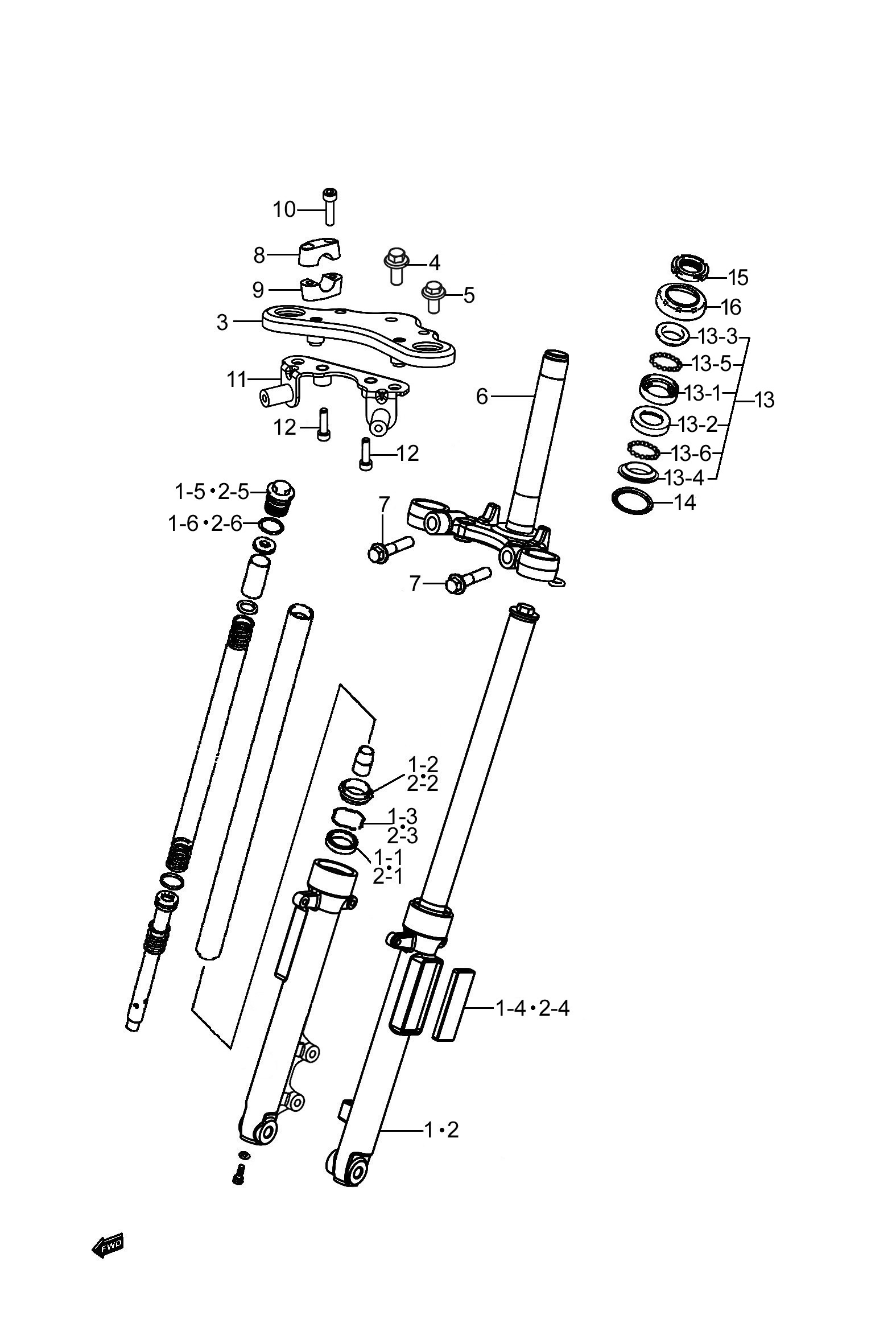 图40 前叉组 (P03S4000060)